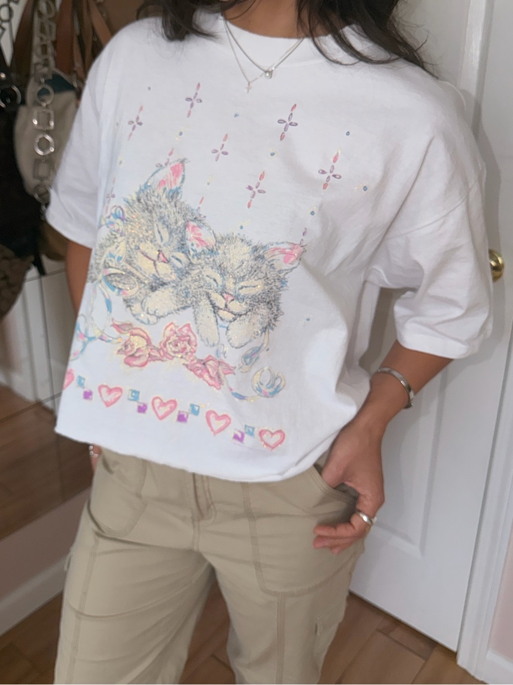 Vintage dead stock diamond dust tee